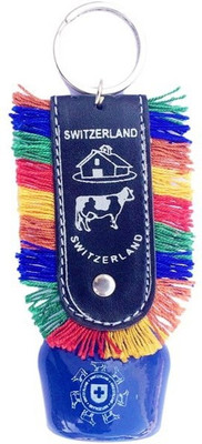 

SSEmp Big size Switzerland CowBell Key ring - Gift of love and friendship Key Chain