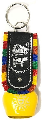 

SSEmp Big size Switzerland Cow Bell Key ring - Gift of love and friendship Key Chain