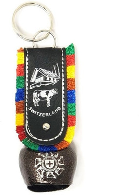 

SSEmp Big size Switzerland Cow Bell Keyring - Gift of love and friendship (Brown) Key Chain