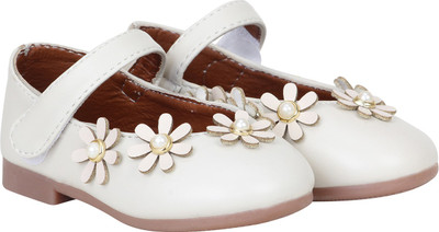 

BUCKLED UP Girls Velcro Mary Janes(Beige