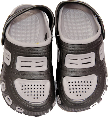 

PU ASSMA Boys & Girls Sling Back Clogs(Grey, Black;grey