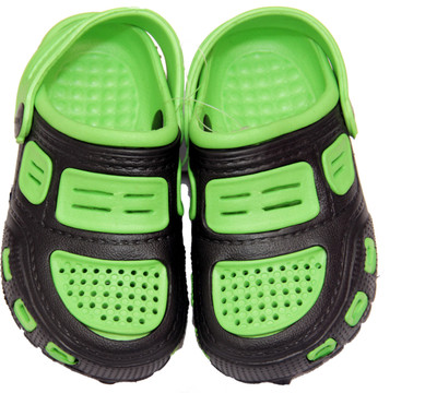 

PU ASSMA Boys & Girls Sling Back Clogs(Green, Black;green