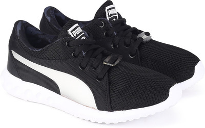 

Puma Boys & Girls Lace Sneakers(Black, Puma black-puma silver