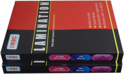 

KBC A4 Laminating Sheet(125 mil Pack of 2)