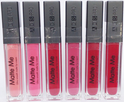 

ADS-PRO Combo Pack True Matte Ultra Smooth Liquid Lipstick Shade D ( 6ml )(Multicolor)