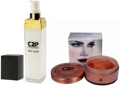 

C2P Professional Make-Up C2P Loose Translucent Powder 5 & Skin Gloss Combo