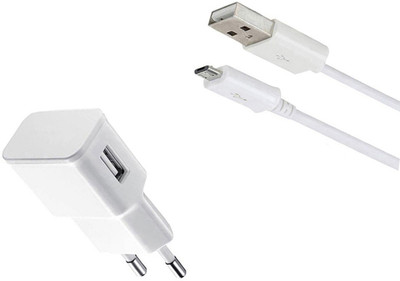 DAKRON Wall Charger Accessory Combo for Panasonic Eluga I7(White)