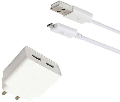 DAKRON Wall Charger Accessory Combo for Panasonic Eluga I7(White)