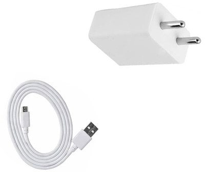 DAKRON Wall Charger Accessory Combo for Micromax Canvas 6(White)