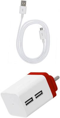DAKRON Wall Charger Accessory Combo for OPPO F7(White)