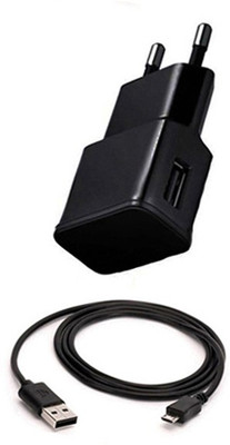 DAKRON Wall Charger Accessory Combo for Micromax Spark 4G(Black)