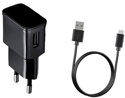 DAKRON Wall Charger Accessory Combo for Micromax Canvas 6(Black)