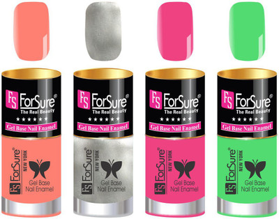 

FORSURE matte finish Color Show Party Girl Nail Paint, Gel base Nail Enamel Multicolor02(Pack of 4)