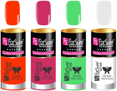 

FORSURE matte finish Color Show Party Girl Nail Paint, Gel base Nail Enamel Multicolor08(Pack of 4)