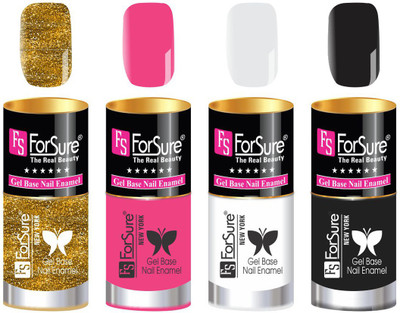 

FORSURE matte finish Color Show Party Girl Nail Paint, Gel base Nail Enamel Multicolor22(Pack of 4)