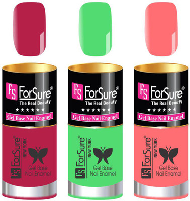 

FORSURE matte finish Color Show Party Girl Nail Paint, Gel base Nail Enamel Multicolor50(Pack of 3)