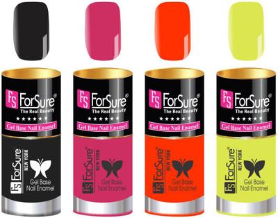 

FORSURE matte finish Color Show Party Girl Nail Paint, Gel base Nail Enamel Multicolor03(Pack of 4)