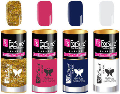 

FORSURE matte finish Color Show Party Girl Nail Paint, Gel base Nail Enamel Multicolor19(Pack of 4)