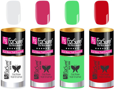 

FORSURE matte finish Color Show Party Girl Nail Paint, Gel base Nail Enamel Multicolor07(Pack of 4)