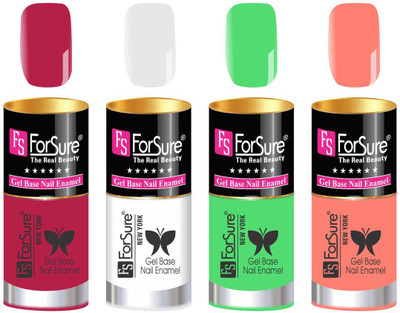 

FORSURE matte finish Color Show Party Girl Nail Paint, Gel base Nail Enamel Multicolor24(Pack of 4)