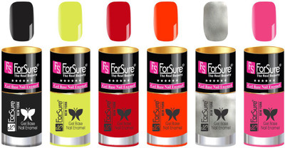 

FORSURE matte finish Color Show Party Girl Nail Paint, Gel base Nail Enamel Multicolor52(Pack of 6)