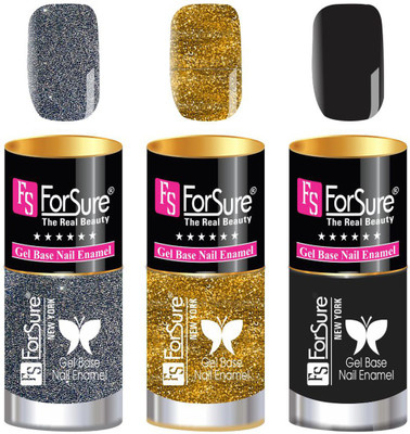 

FORSURE matte finish Color Show Party Girl Nail Paint, Gel base Nail Enamel Multicolor46(Pack of 3)