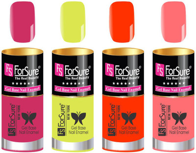

FORSURE matte finish Color Show Party Girl Nail Paint, Gel base Nail Enamel Multicolor23(Pack of 4)