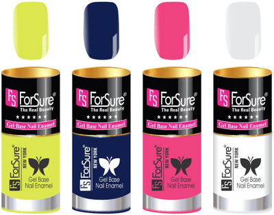

FORSURE matte finish Color Show Party Girl Nail Paint, Gel base Nail Enamel Multicolor04(Pack of 4)