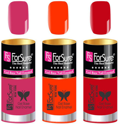 

FORSURE matte finish Color Show Party Girl Nail Paint, Gel base Nail Enamel Multicolor42(Pack of 3)