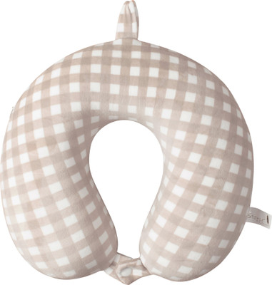 

Story@Home NECK PILLOW CHECKERED Neck Pillow(Light Brown)