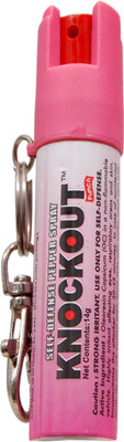 

Knockout Punch Super Strong Self Defense Pepper Spray With Safety Lock & Key Ring ,Self Defence For Women Pepper Stream Spray