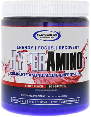 

GASPARI NUTRITION Hyper Amino EAA (Essential Amino Acids)(300 g, FRUIT PUNCH)