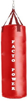 

FACTO POWER Regular 7.5 Feet Long, SRF - STANDARD Material, RED Color, Unfilled with Hanging Straip Hanging Bag(7.5, 90 kg)