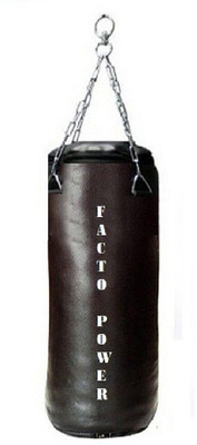 

FACTO POWER Regular 6.0 Feet Long, SRF - STANDARD Material, Black Color, Unfilled with Hanging Straip Hanging Bag(6.0, 72 kg)