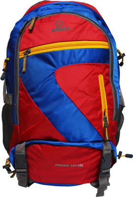 

Fashion Knockout Hiking 55L Backpack with Free Rain Cover...Rucksack Rucksack - 55(Red)