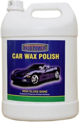 INDOPOWER CAR WAX POLISH 5kg. Liquid Vehicle Glass Cleaner(5000 ml)