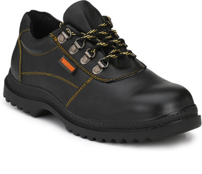 

Timberwood Genuine Leather Steel Toe Safety Shoe for Men,TW32 Boots For Men(Black