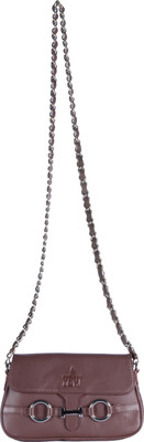 

Yew Leather Labs Women Casual Brown Genuine Leather Sling Bag