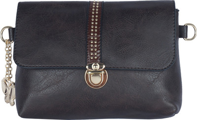 

Butterflies Women Casual, Evening/Party Brown PU Sling Bag