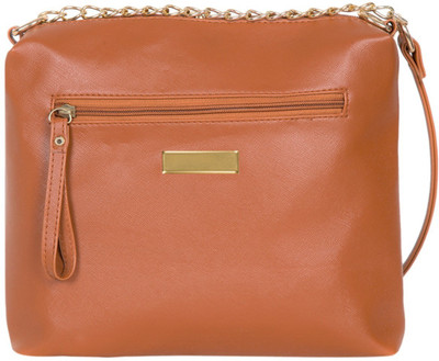 

ADISA Women Casual Tan PU Sling Bag