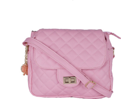 

Butterflies Women Casual Pink PU Sling Bag