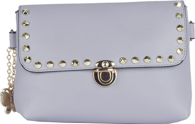 

Butterflies Women Casual Purple PU Sling Bag
