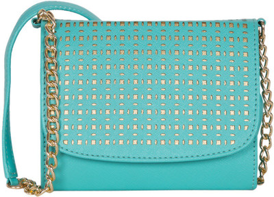 

ADISA Women Casual Blue PU Sling Bag