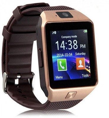 

UFIT DZ09 Golden Smart Watch Brand new With SIM Card Slot Calling with all features Smartwatch(Black Strap Free Size)