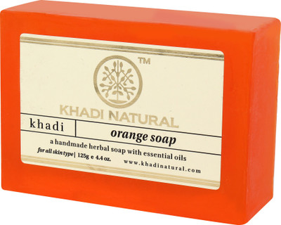 

Khadi Natural Hand Made Orange Soap Pack of 3(375 g, Pack of 3)