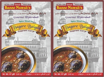 

Ustad Banne Nawab's Bagare Baigan Masala ( Combo of 2 Packs)(2 x 57 g)