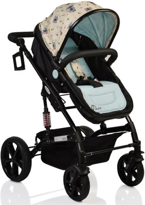 

PAVO ITALIA Cum Carry Cot with One-Touch Braking Stroller(3, Blue)