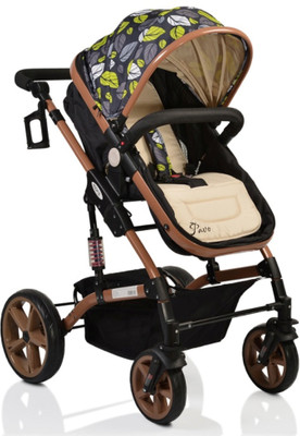 

PAVO ITALIA Cum Carry Cot with One-Touch Braking Stroller(3, Beige)