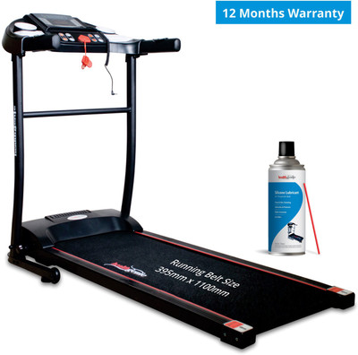

Healthgenie Motorized Treadmill 3911M with silicone Lubricant, Max Speed 10 Kmph Treadmill