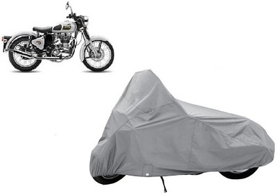 ELECTRIBLES Two Wheeler Cover for Royal Enfield(Classic 500, Silver)